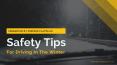 Safety Tips For Driving In The Winter PowerPoint PPT Presentation