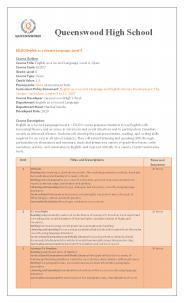 ESL Courses Level 4 School Brampton