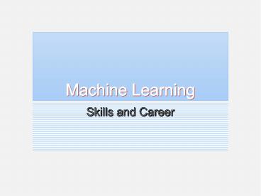 Machine Learning Training in Noida