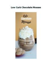 Low Carb Chocolate Mousse