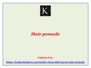 Hair pomade