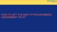 Best R Programming Assignment Help From Expert PowerPoint PPT Presentation