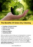 The Benefits Of Green Dry Cleaning PowerPoint PPT Presentation