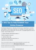 5 SEO Tips to Help Establish Your Online Presence PowerPoint PPT Presentation