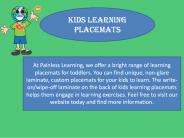 Painlesslearning.com - Kids Learning Placemats
