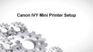 Canon IVY Mini Printer Setup