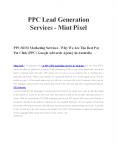 PPC Lead Generation Services in Australia - Mint Pixel PowerPoint PPT Presentation