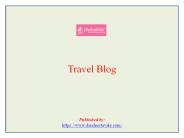 Travel blog
