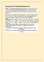 Coconut oil manufacturers in India