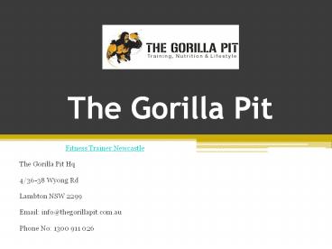 Best Fitness Trainer in Newcastle and Wollongong, Australia