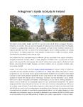 A Beginner's Guide to Study In Ireland PowerPoint PPT Presentation