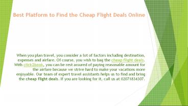 Flight Booking at Lowest Airfare - Click2book