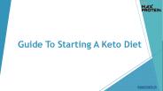Guide To Starting A Keto Diet