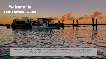 Florida keys vacation rentals Marathon