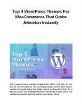 Top 5 WordPress Themes For WooCommerce That Grabs Attention Instantly PowerPoint PPT Presentation