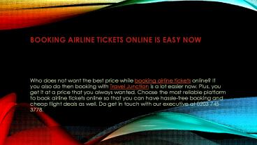 Book Airline Tickets Online at Best Price-Traveljunction