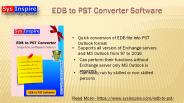 SysInspire EDB to PST Converter