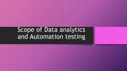 Data Analytics and its training center chennai