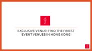 BROWSE OUR BEST EVENT VENUE HONG KONG