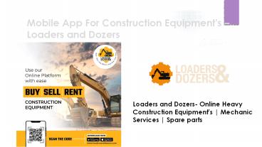 Buy Earthmoving Machineries online