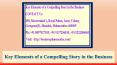 Key Elements of a Compelling Story in the Business PowerPoint PPT Presentation