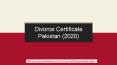 Legal Process To Obtain The Divorce Certificate Pakistan By Nadra PowerPoint PPT Presentation