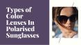 Types of Color Lenses In Polarised Sunglasses PowerPoint PPT Presentation