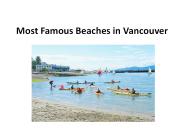 Most Famous Beaches in Vancouver