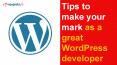 Tips to make your mark as a great WordPress developer PowerPoint PPT Presentation