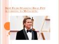 Best Films Starring Brad Pitt According to Metacritic PowerPoint PPT Presentation