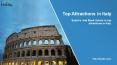 Top attractions in Italy | Rome city tour tickets PowerPoint PPT Presentation