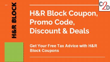 H&R Block Coupon, Promo Code, Discount & Deals (1)