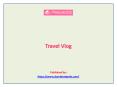 Travel Vlog PowerPoint PPT Presentation