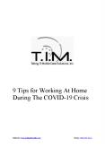 9 Tips for Working At Home During The COVID-19 Crisis PowerPoint PPT Presentation