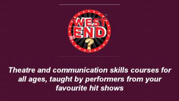Best Acting Classes - West End in