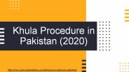 Legal Khula Procedure in Pakistan - Get Complete Guide For Khula Pakistan Family Law