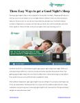 Three Easy Ways to Get a Good Night’s Sleep PowerPoint PPT Presentation