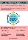 Off Page SEO Activities PowerPoint PPT Presentation