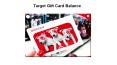 Target Gift Card Balance