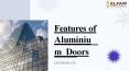 Aluminium Doors Manufacturer in UAE PowerPoint PPT Presentation
