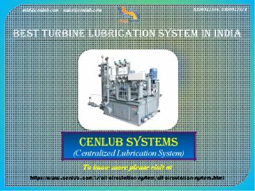 Best Turbine Lubrication System In India