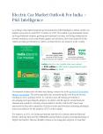India Electric Car Market Business Revenue Forecast PowerPoint PPT Presentation