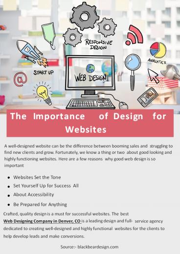 The Importance of Design for Websites