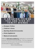 5 Amazing Things You Can Find At Thrift Stores PowerPoint PPT Presentation