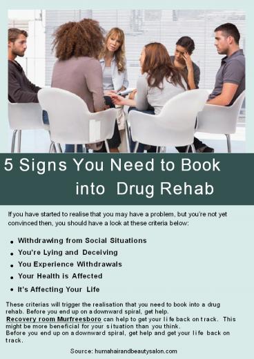 5 Signs You Need to Book into Drug Rehab