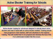 Active Shooter Training for Schools