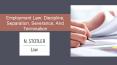 Employment Law: Discipline, Separation, Severance, And Termination PowerPoint PPT Presentation