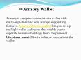 Armory Bitcoin wallet. PowerPoint PPT Presentation