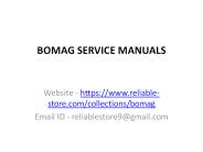 BOMAG SERVICE MANUALS