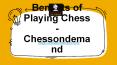 Benefits of Playing Chess - Chessondemand PowerPoint PPT Presentation
